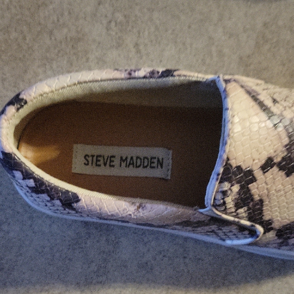 Steve Madden Python Pattern Slip-Ons - Picture 2 of 7